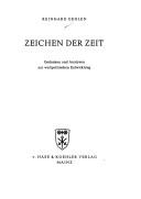 Cover of: Zeichen der Zeit: Gedanken u. Analysen z. weltpolit. Entwicklung