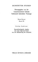 Cover of: Pastoraltheologische Aspekte der Lehre Sigmund Freuds von der Sublimierung der Sexualität. by Stefan Andreae