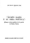 Cover of: Rubén Darío y su obra poética: ensayo crítico-analítico de la poesía de Rubén Darío