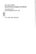 Cover of: Barockforschung, Ideologie und Methode by Hans-Harald Müller