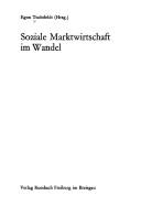 Cover of: Soziale Marktwirtschaft im Wandel