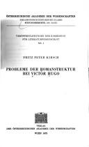 Cover of: Probleme der Romanstruktur bei Victor Hugo.