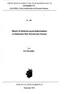 Cover of: Wandel als Welterfahrung des Spätmittelalters im didaktischen Werk Heinrich des Teichners