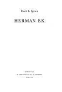 Cover of: Herman Ek.