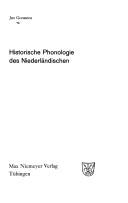 Cover of: Historische Phonologie des Niederländischen by Jan Goossens