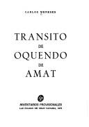 Cover of: Tránsito de Oquendo de Amat. by Carlos Meneses