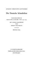 Cover of: Die deutsche Schaubühne