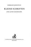 Cover of: Kleine Schriften zur alten Geschichte.