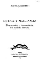 Cover of: Crítica y marginales: compromiso y trascendencia del símbolo literario.