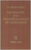 Grammatik der Tigriñasprache in Abessinien by Franz Praetorius