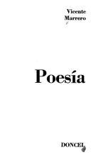 Cover of: Poesía