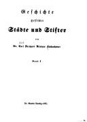 Geschichte hessischer Städte und Stifter by Carl Bernhard Nicolaus Falckenheiner