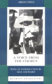 Cover of: Voice From the Chorus (Quartet Encounters)