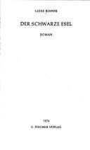 Cover of: Der schwarze Esel: Roman