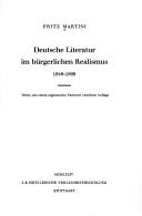 Cover of: Deutsche Literatur im bürgerlichen Realismus, 1848-1898. by Fritz Martini