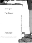 Cover of: Der Turm by Peter Weiss