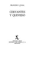 Cover of: Cervantes y Quevedo.