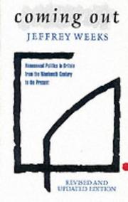 Cover of: Coming out by Jeffrey Weeks