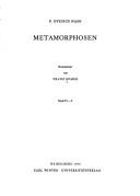 Cover of: P. Ovidius Naso: Metamorphosen by Franz Bömer
