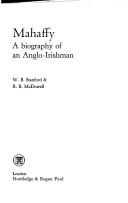 Cover of: Mahaffy: a biography of an Anglo-Irishman