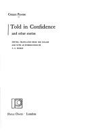 Cover of: Told in confidence, and other stories