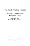 The Saul Wallen papers by Saul Wallen