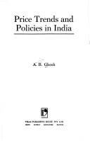 Cover of: Price trends and policies in India