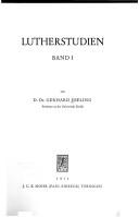 Cover of: Lutherstudien.