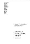 Cover of: Elements of power system analysis