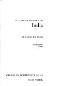 Cover of: concise history of India
