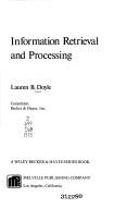 Information Retrieval and Processing