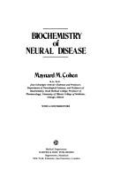 Cover of: Biochemistry of neural disease
