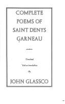 Cover of: Complete poems of Saint Denys Garneau