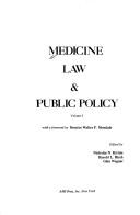 Cover of: Medicine, law, & public policy