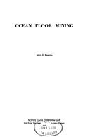 Cover of: Ocean floor mining | 