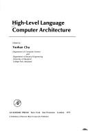 Cover of: High-level language computer architecture