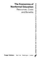 Cover of: The economics of nonformal education: resources, costs, and benefits