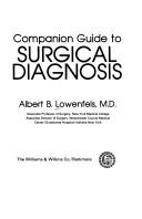 Cover of: Companion guide to surgical diagnosis by Albert B. Lowenfels
