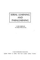 Cover of: Serial learning and paralearning