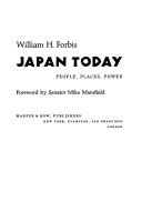 Cover of: Japan today: people, places, power