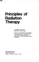 Cover of: Principles of radiation therapy
