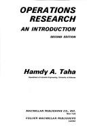 Operations research by Hamdy A. Taha