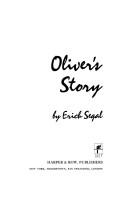 Cover of: Oliver's story by Erich Segal