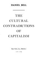 Cover of: The cultural contradictions of capitalism