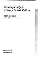 Cover of: Nonconformity in modern British politics