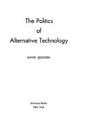 Cover of: The politics of alternative technology