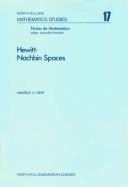 Cover of: Hewitt-Nachbin spaces