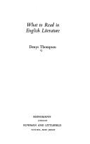 Cover of: What to read in English literature | Thompson, Denys