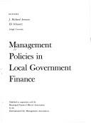 Cover of: Management policies in local government finance