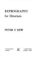 Cover of: Reprography for librarians